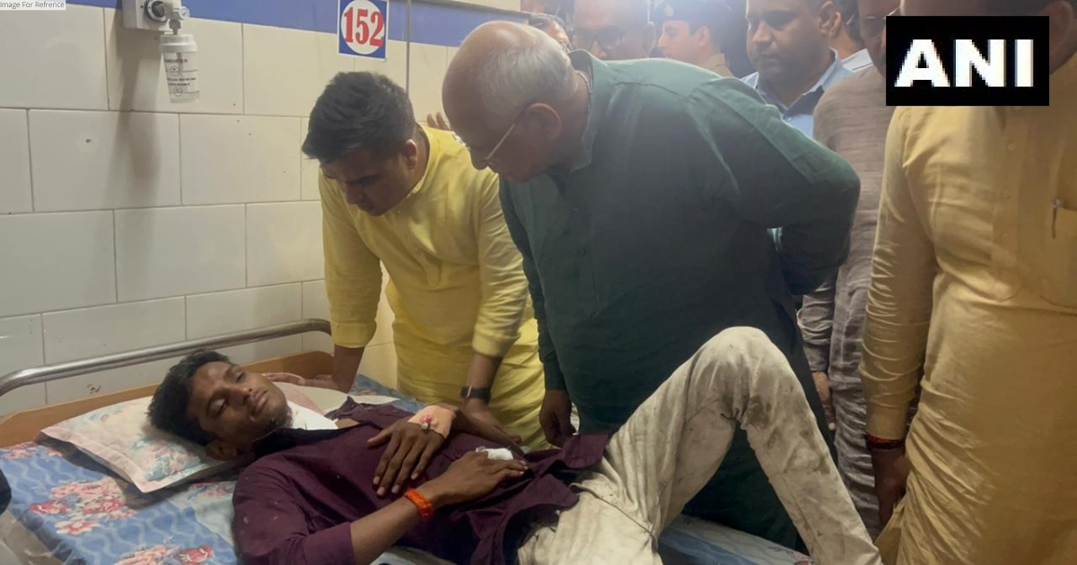 Gujarat CM Bhupendra Patel meets injured persons at Morbi Civil Hospital